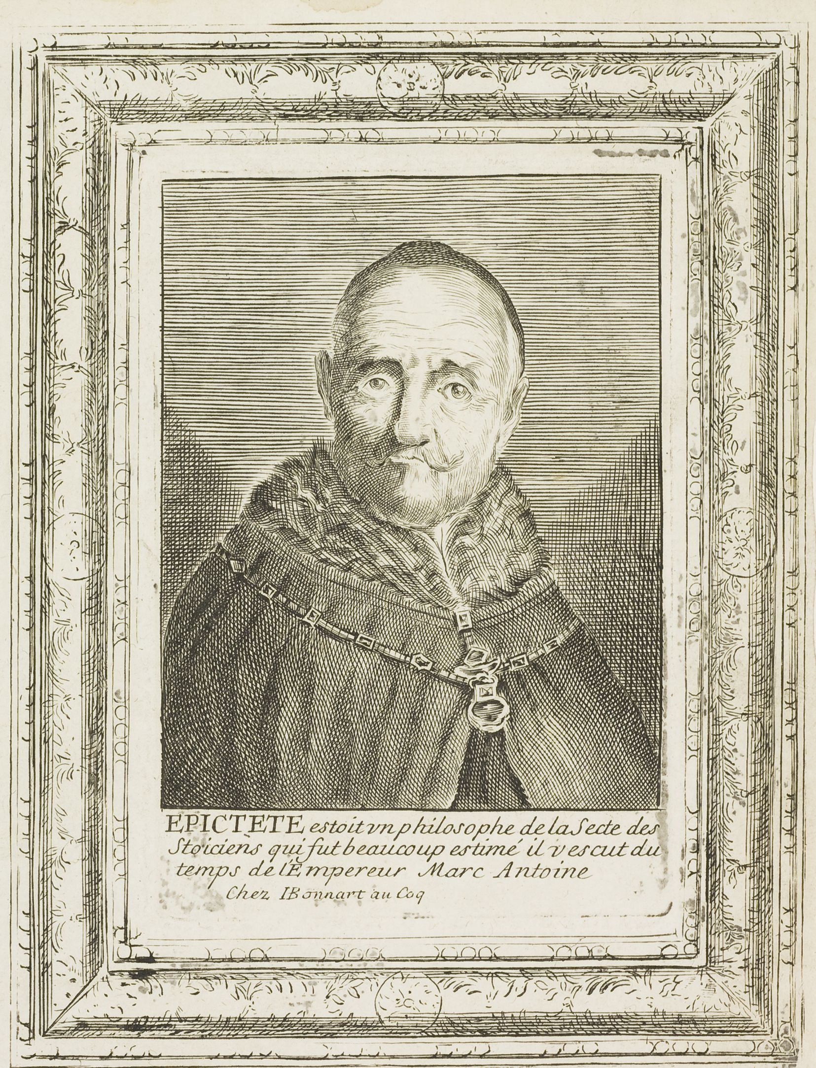 A later engraved portrait of Epictetus by Henri Bonnart